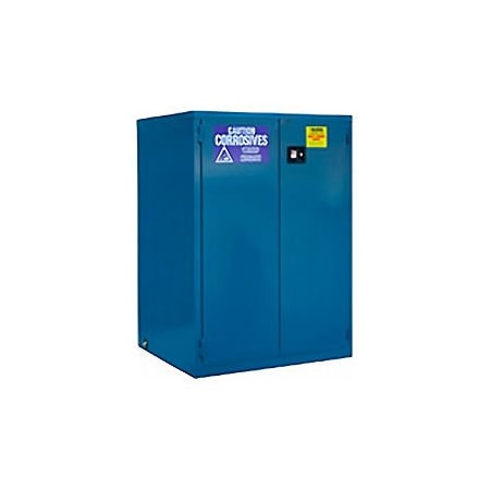 Jamco Acid Corrosive Cabinet Manual Close Double Door 60 Gallon 34Wx34Dx65H CL60BPQQ